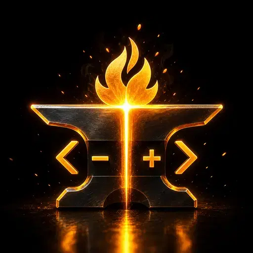 Plus gold flame forge