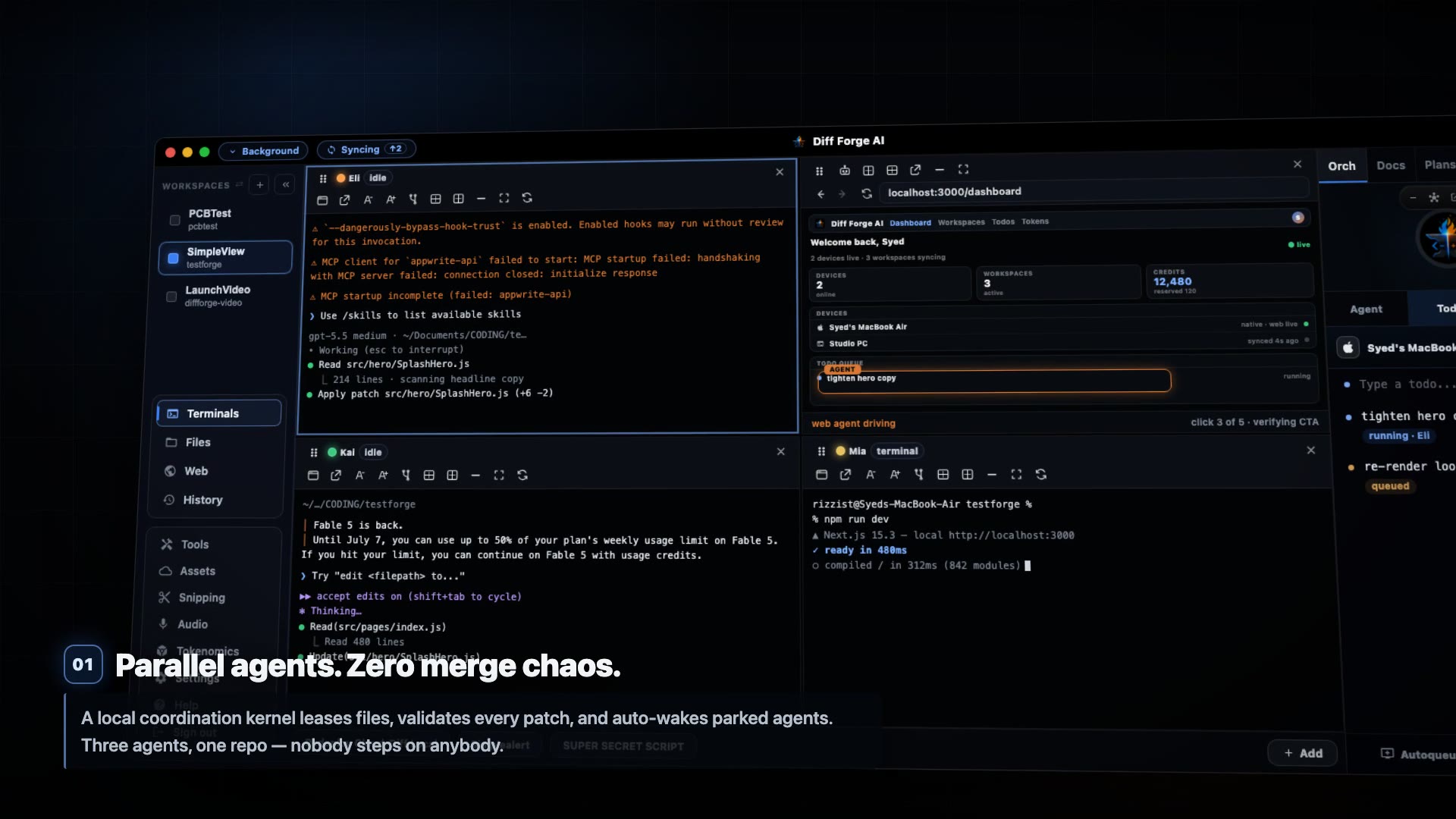 Diff Forge AI — The Agentic Development Environment